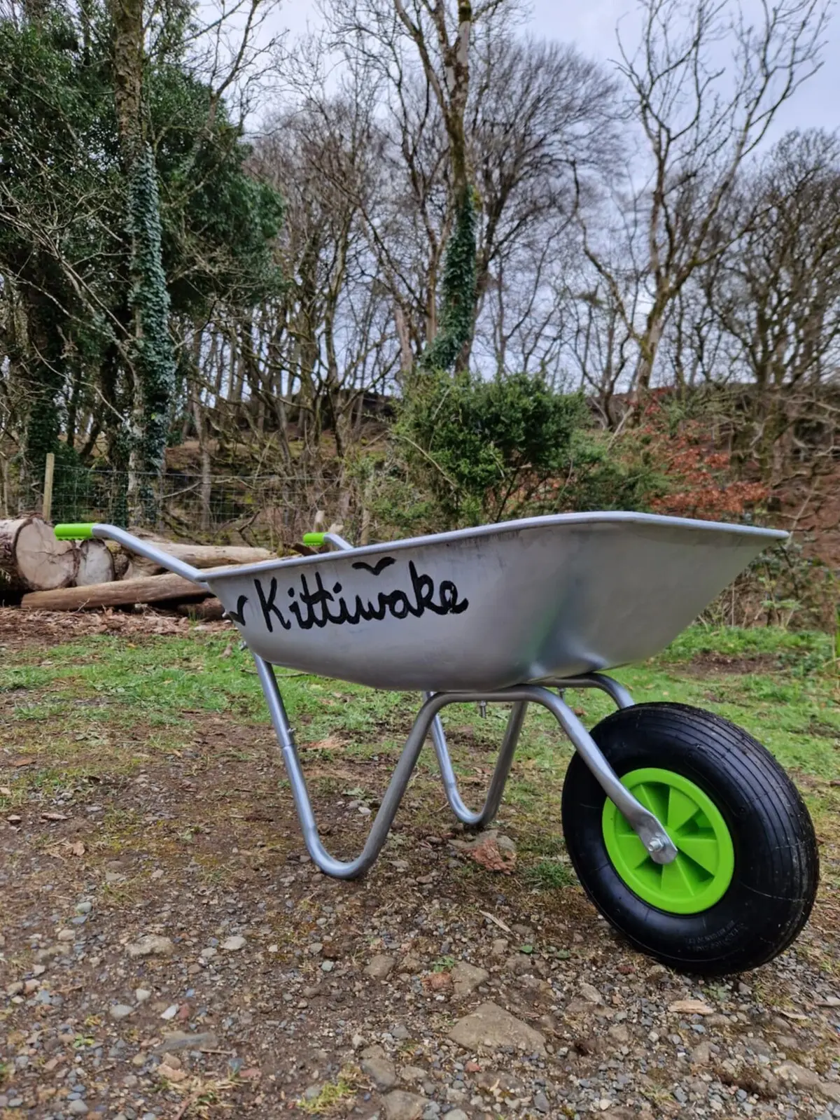 The Kittiwake wheelbarrow — your trusty luggage porter for the woodland path